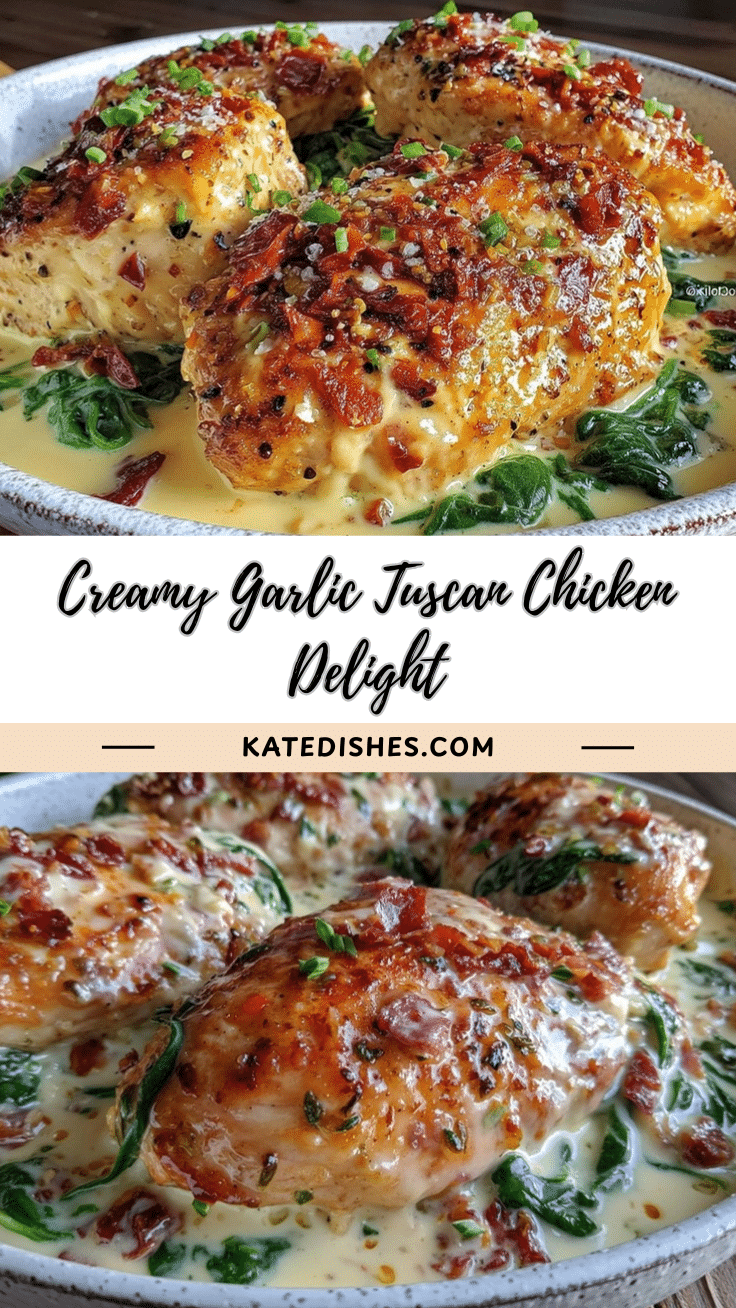 Creamy Tuscan Garlic Chicken recipe