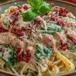creamy tuscan pasta with sun-dried tomatoes - featured image