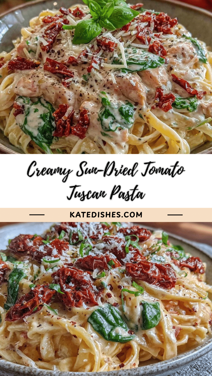 creamy tuscan pasta with sun-dried tomatoes recipe