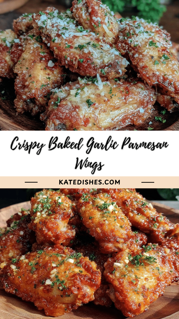 crispy baked garlic parmesan wings recipe