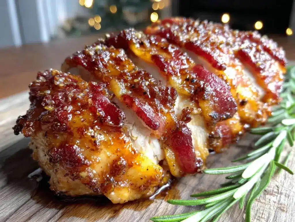 crispy BBQ bacon-wrapped chicken breast - featured image