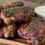 crispy BBQ chicken wings - featured image