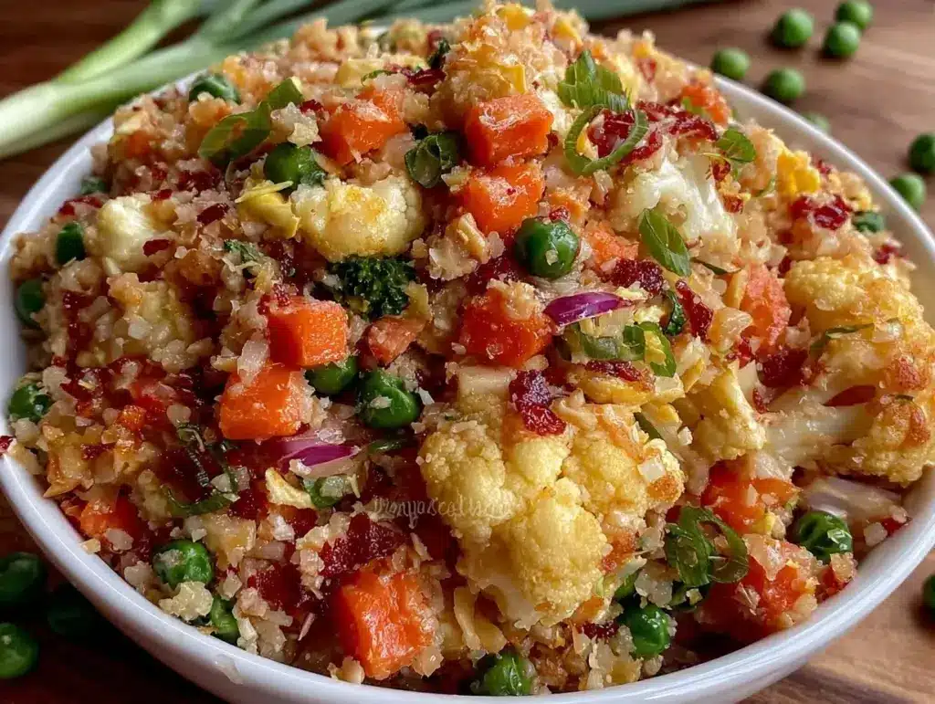 crispy cauliflower fried rice - featured image