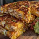 crispy cheesy chicken quesadillas - featured image