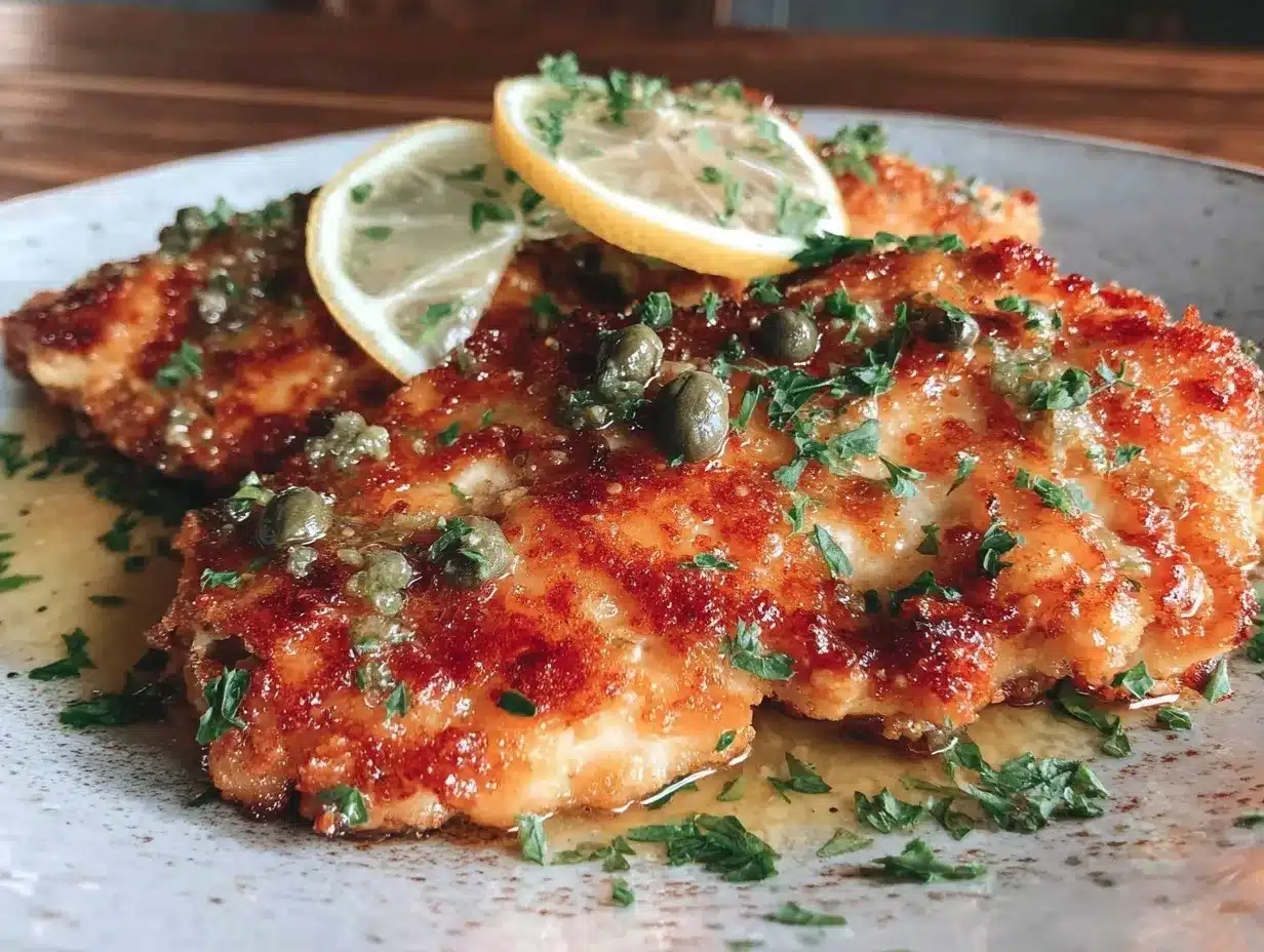 crispy chicken piccata preparation steps