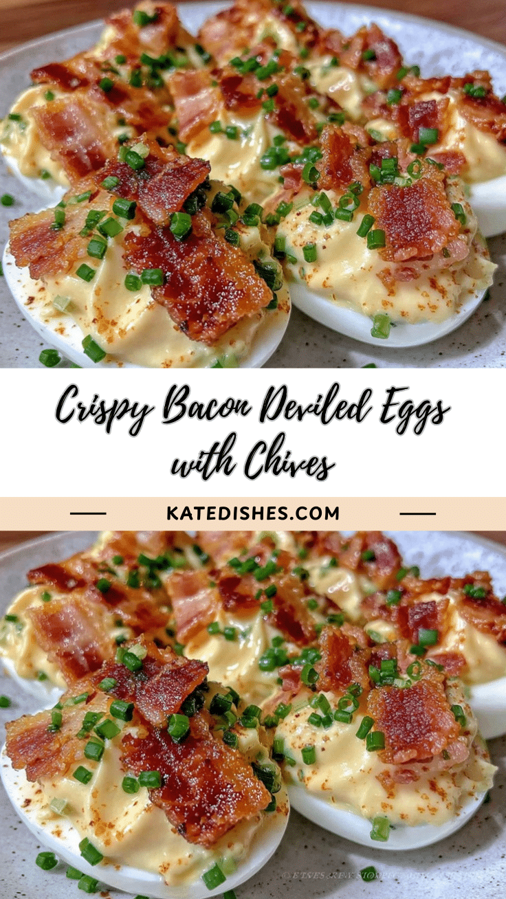 crispy deviled eggs with bacon and chives recipe