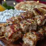 crispy Greek chicken souvlaki - featured image