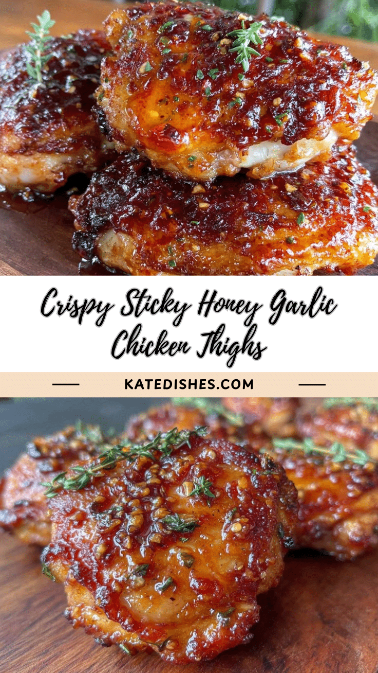 crispy honey garlic chicken thighs recipe