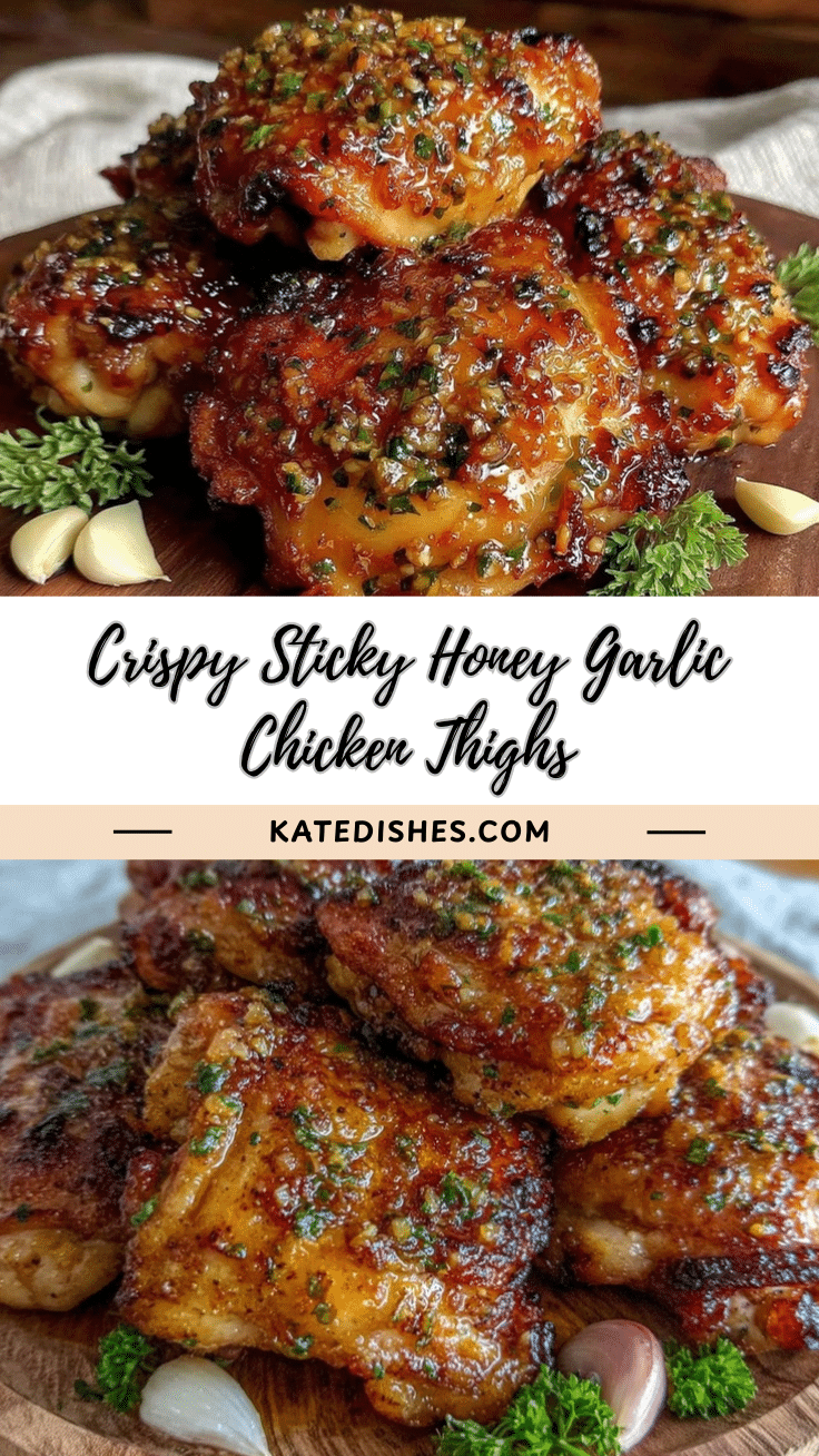 crispy honey garlic chicken thighs recipe
