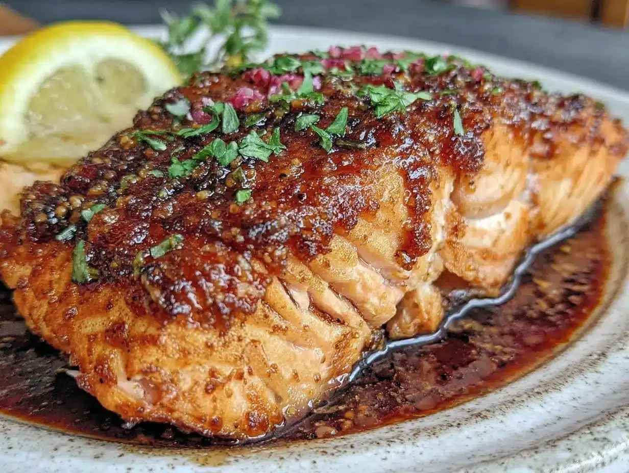 crispy honey garlic glazed salmon preparation steps