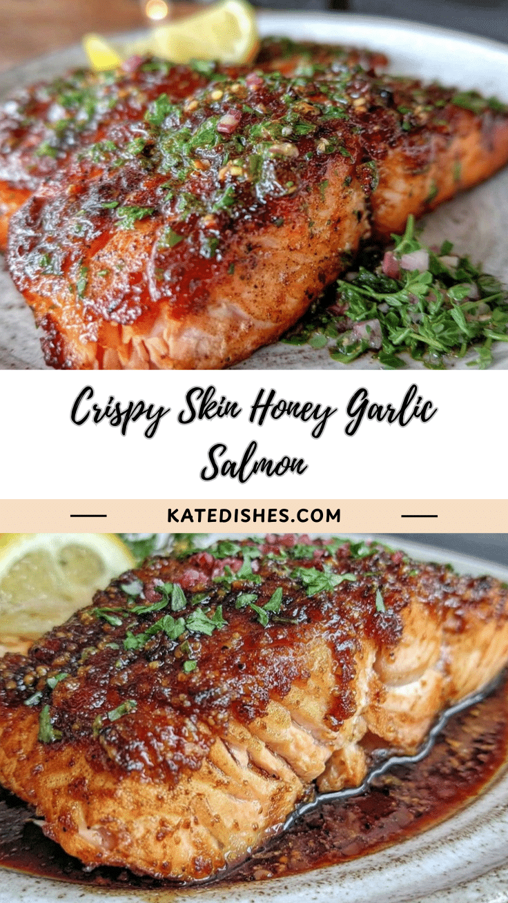 crispy honey garlic glazed salmon recipe