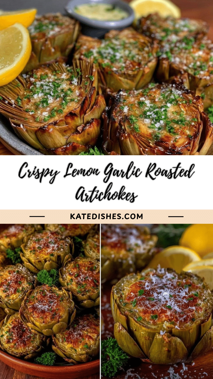 crispy lemon garlic roasted artichokes recipe
