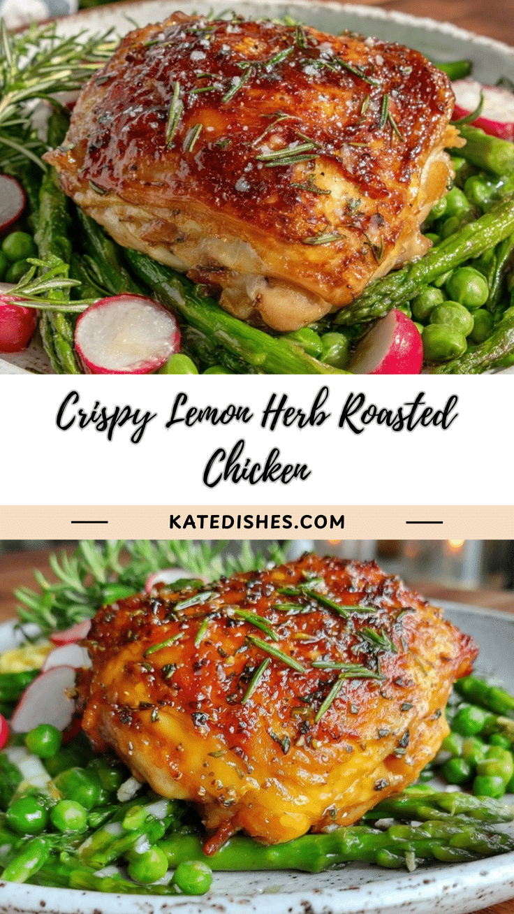 crispy lemon herb roasted chicken recipe