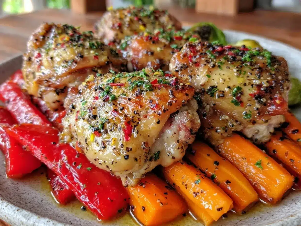 crispy lemon pepper chicken thighs preparation steps