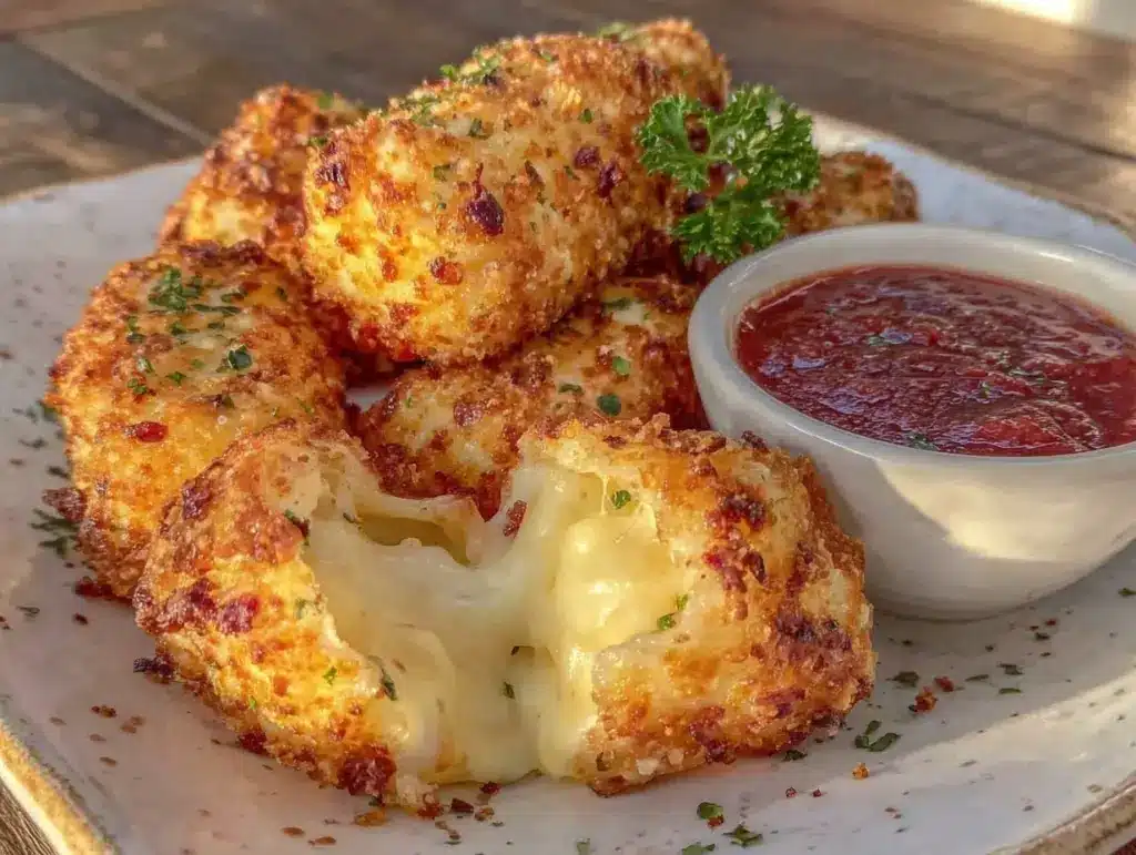 crispy mozzarella sticks recipe - featured image