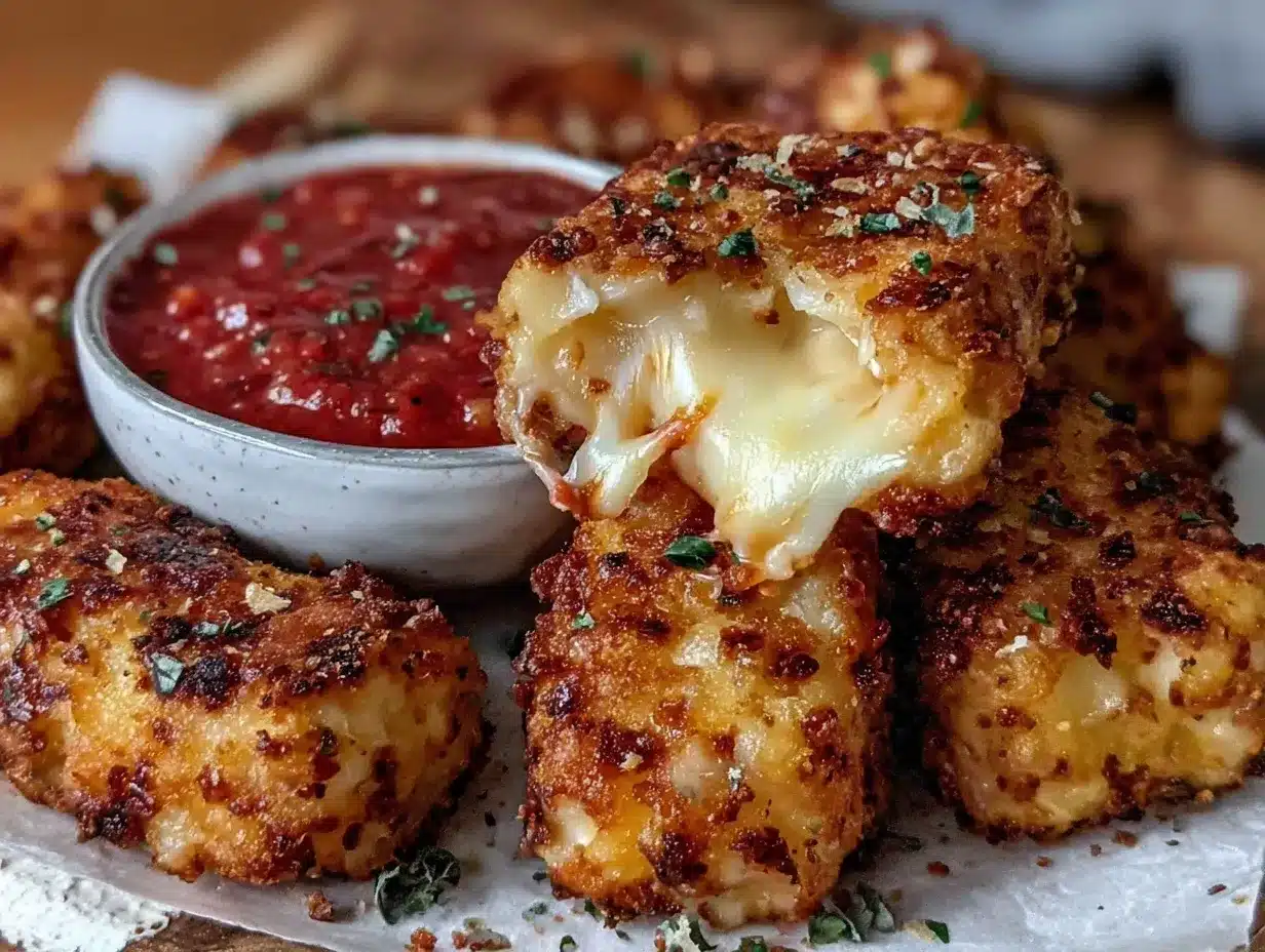 crispy mozzarella sticks recipe preparation steps