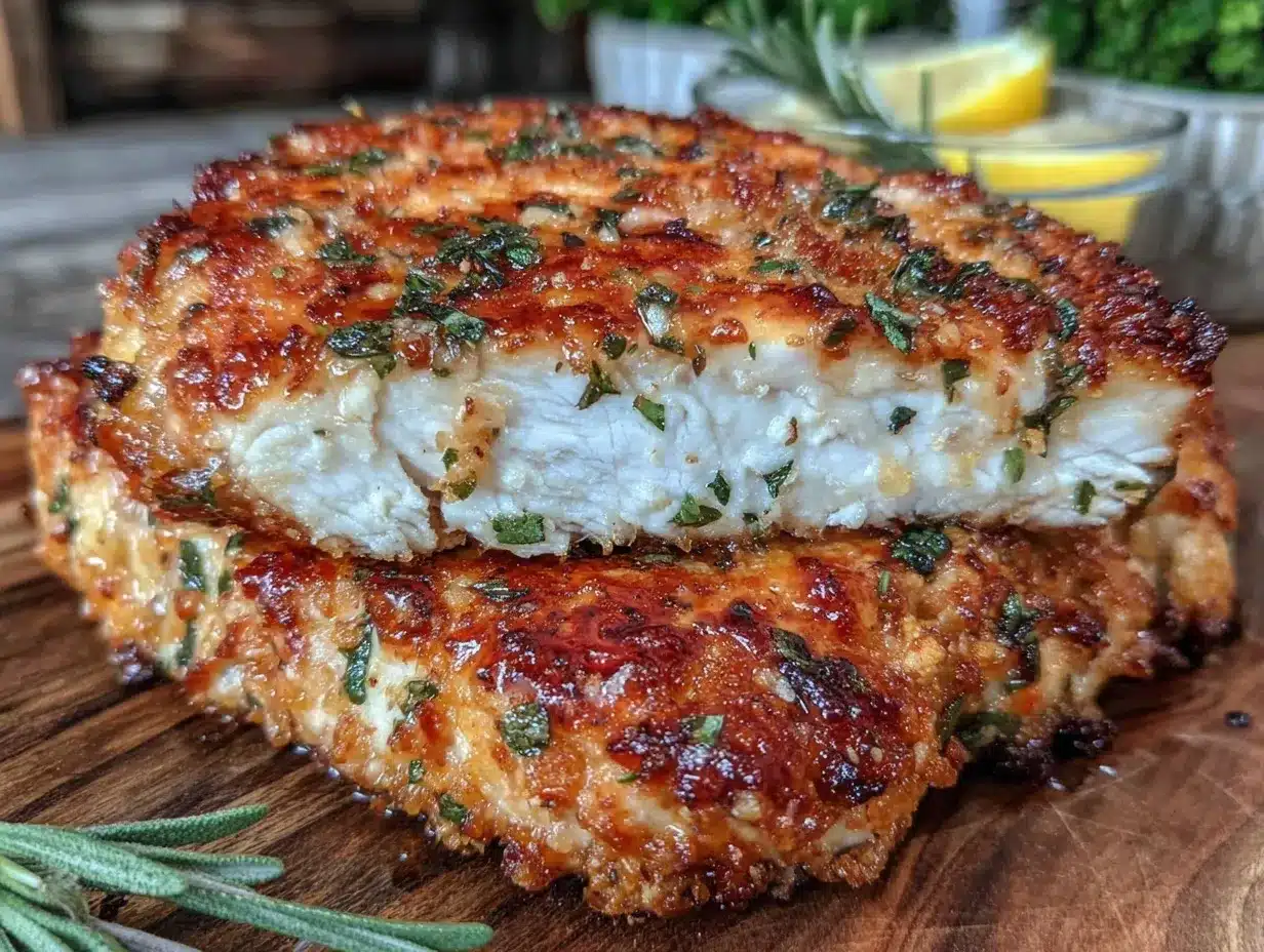 crispy parmesan crusted chicken breast preparation steps