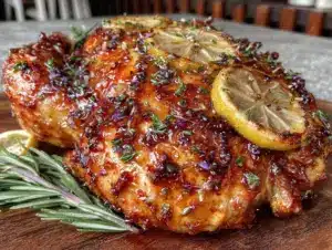crispy roasted chicken with lemon and fresh herbs - featured image