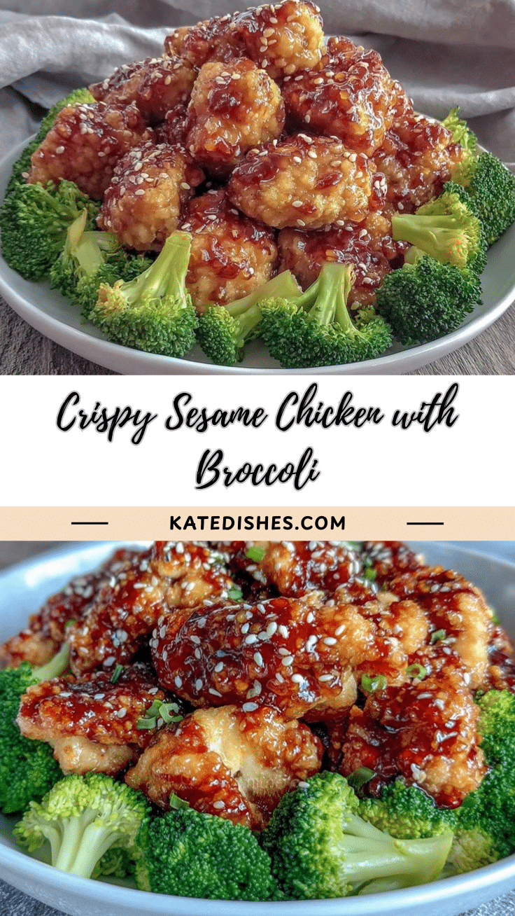 crispy sesame chicken with broccoli recipe