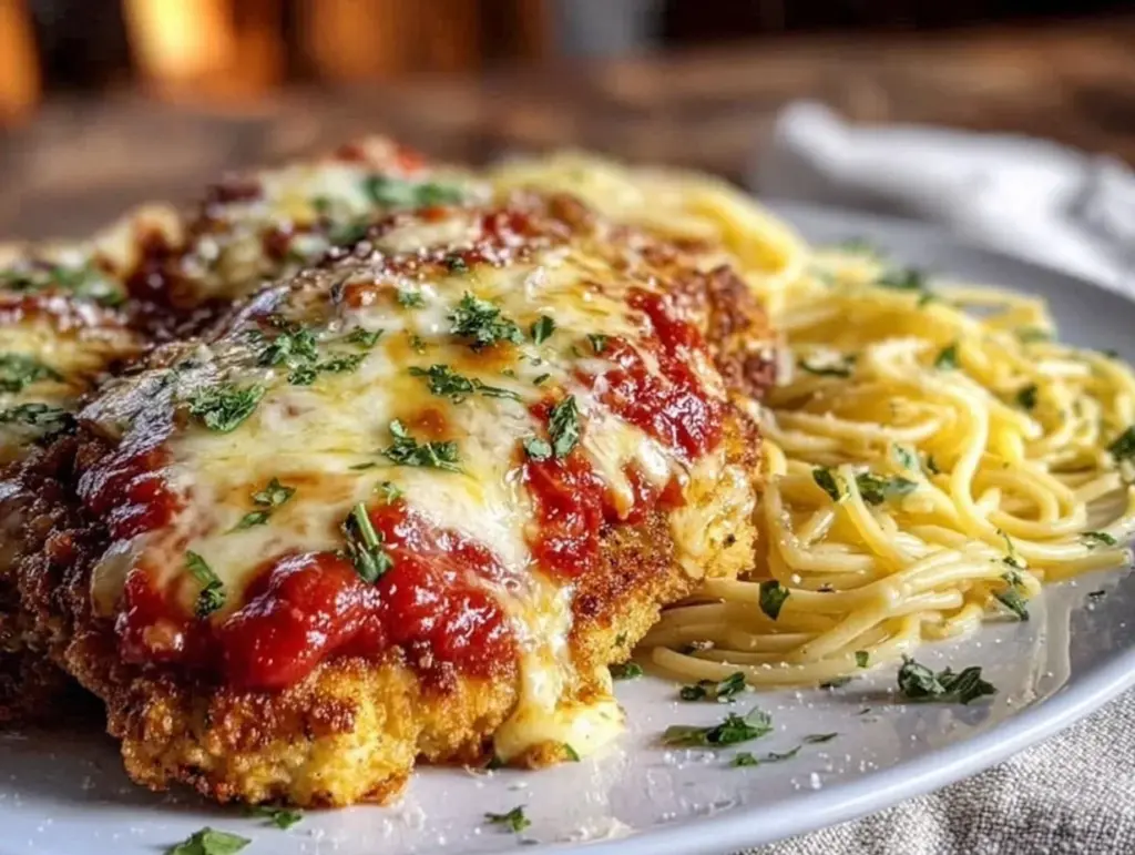 crispy skillet chicken parmesan - featured image