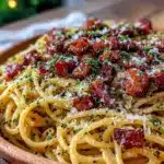 crispy spaghetti carbonara - featured image