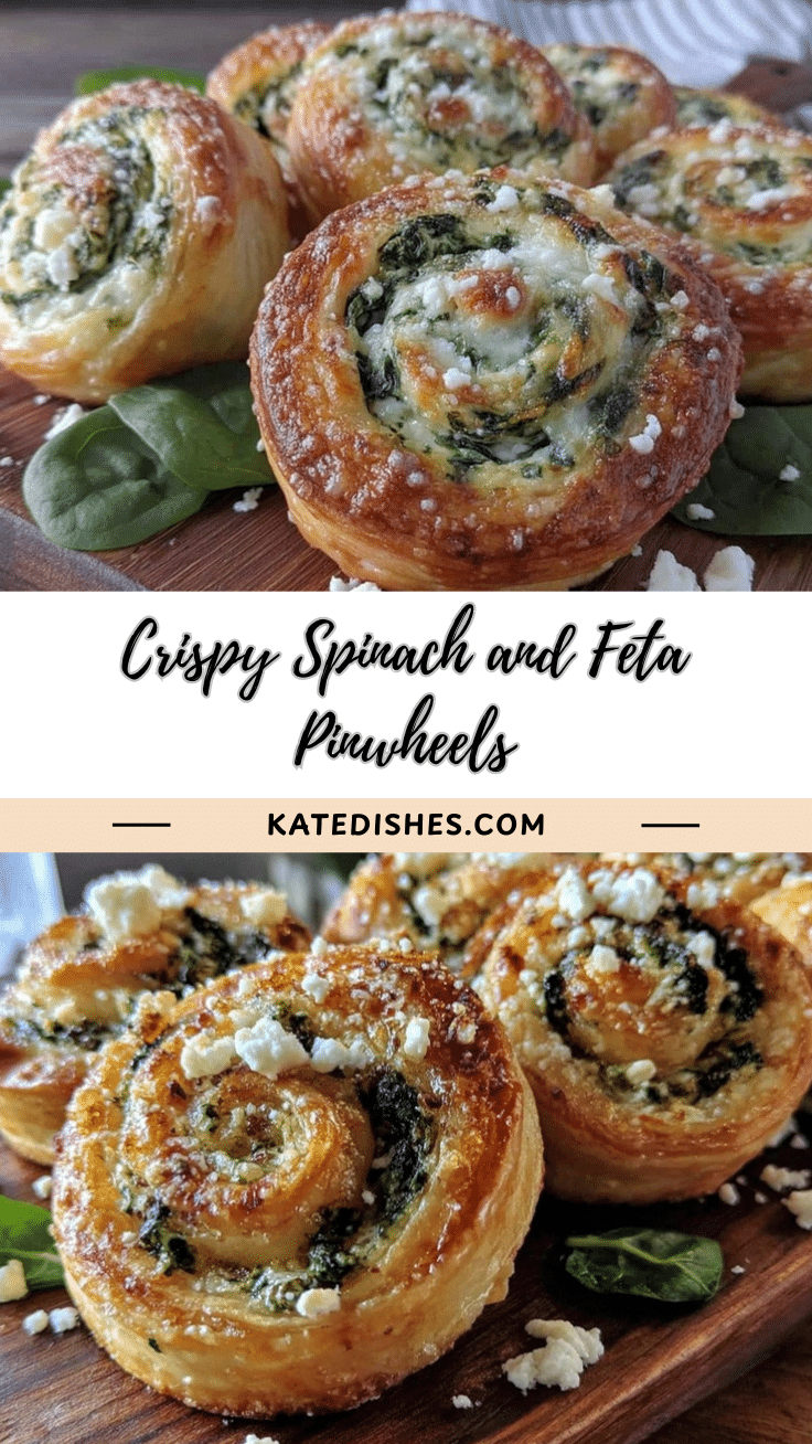 crispy spinach and feta puff pastry pinwheels recipe