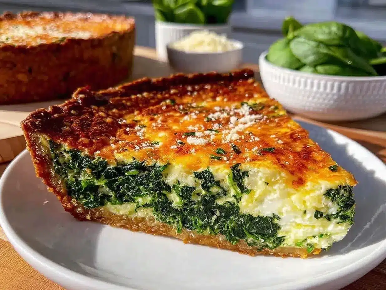 crispy spinach and gruyere quiche preparation steps