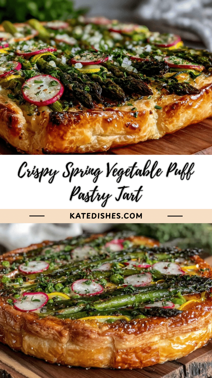 crispy spring vegetable tart recipe
