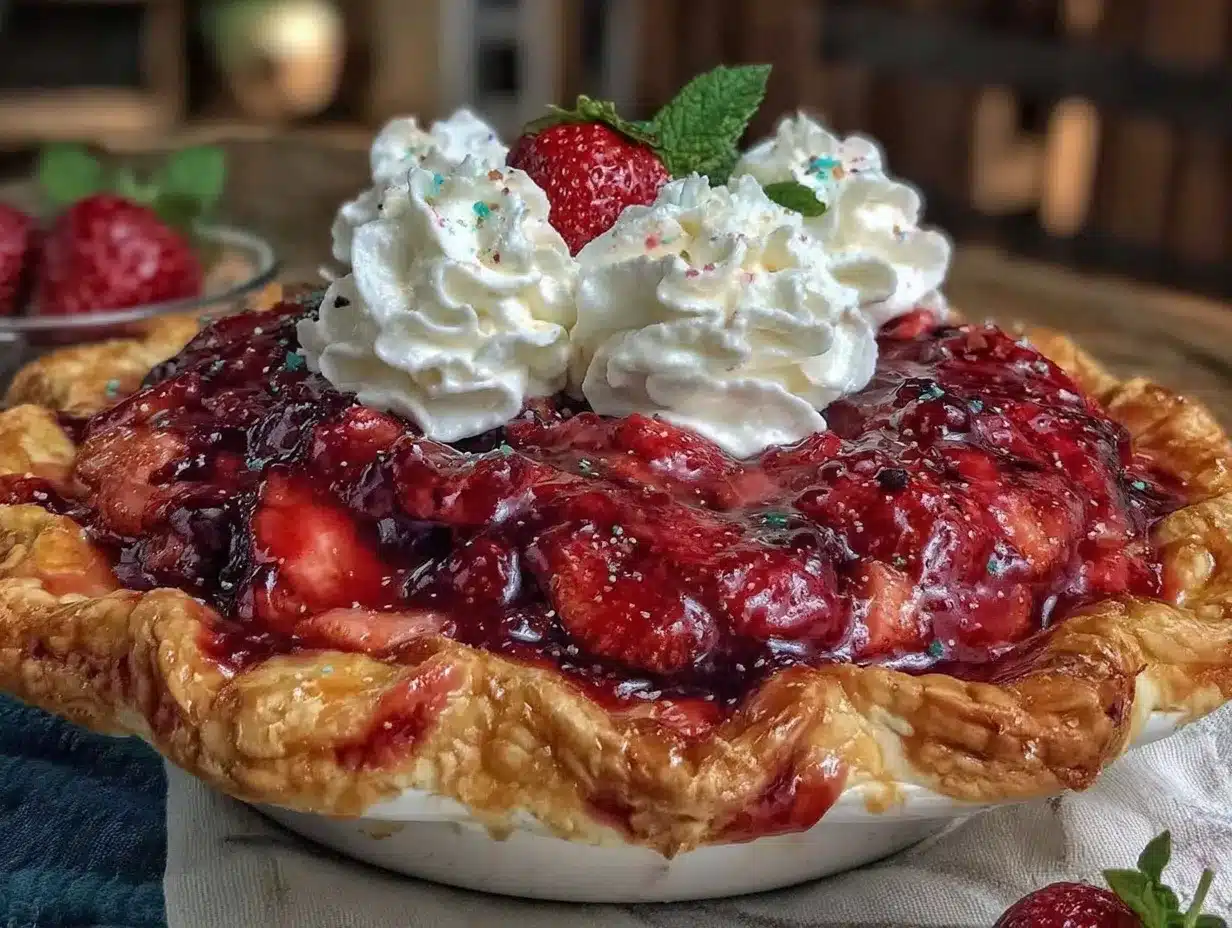 easy fresh strawberry pie preparation steps