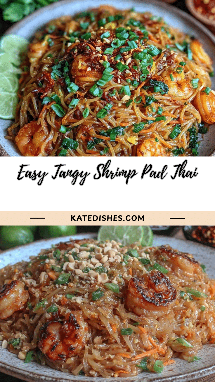 Easy Tangy Pad Thai with Shrimp recipe