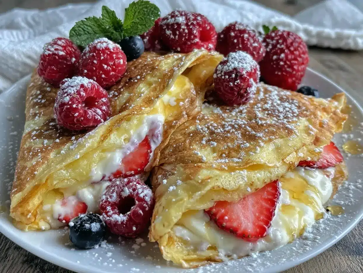 elegant berry mascarpone crepes preparation steps