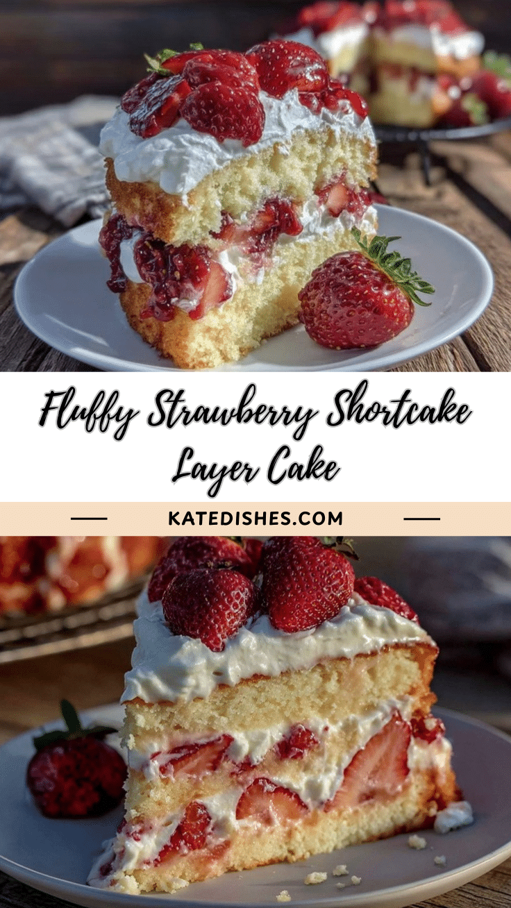 fluffy strawberry shortcake layer cake recipe