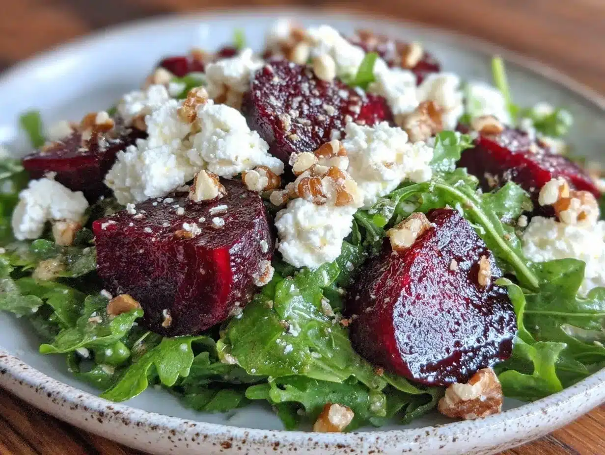 fresh arugula salad preparation steps