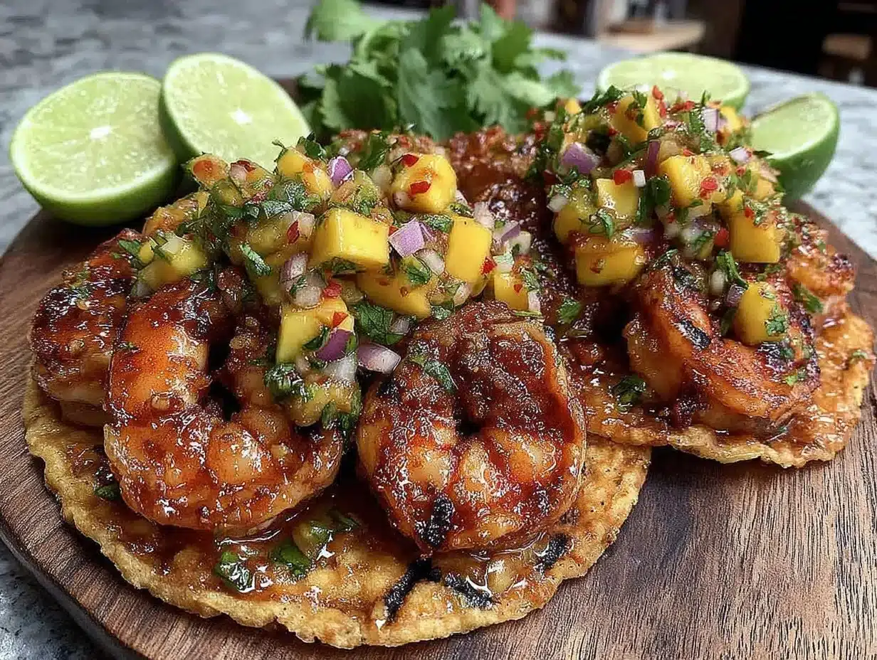 fresh grilled shrimp tacos preparation steps