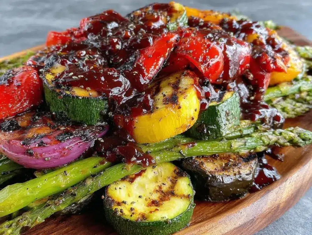 fresh grilled vegetable platter - featured image