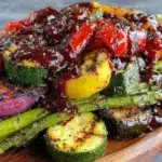 fresh grilled vegetable platter - featured image