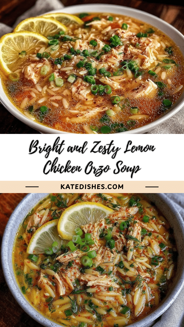 fresh lemon chicken orzo soup recipe