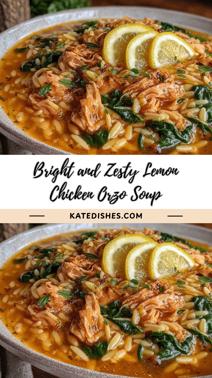 fresh lemon chicken orzo soup recipe