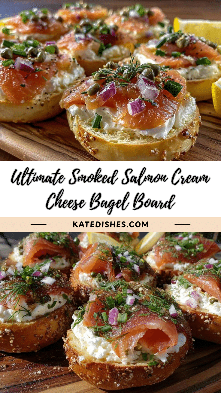 fresh smoked salmon and cream cheese bagel board recipe