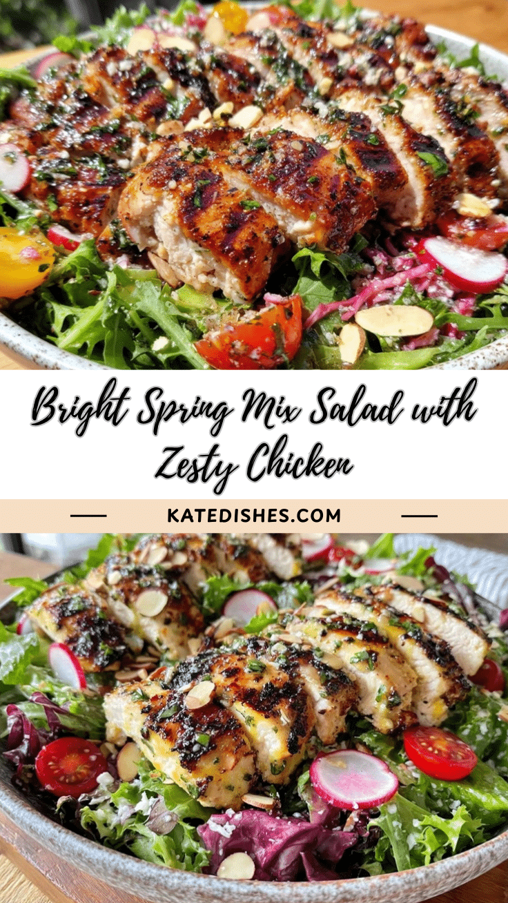 fresh spring mix salad with grilled chicken recipe