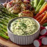 fresh spring vegetable crudité platter - featured image