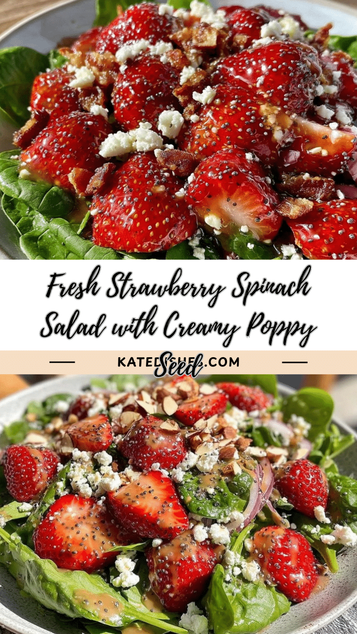 fresh strawberry spinach salad recipe