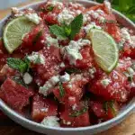 Fresh Watermelon Feta Salad - featured image