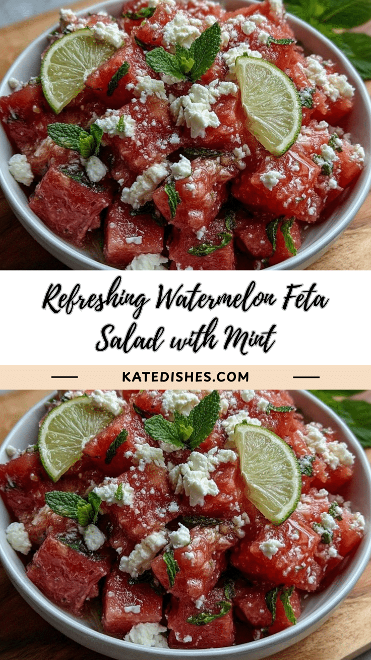 Fresh Watermelon Feta Salad recipe