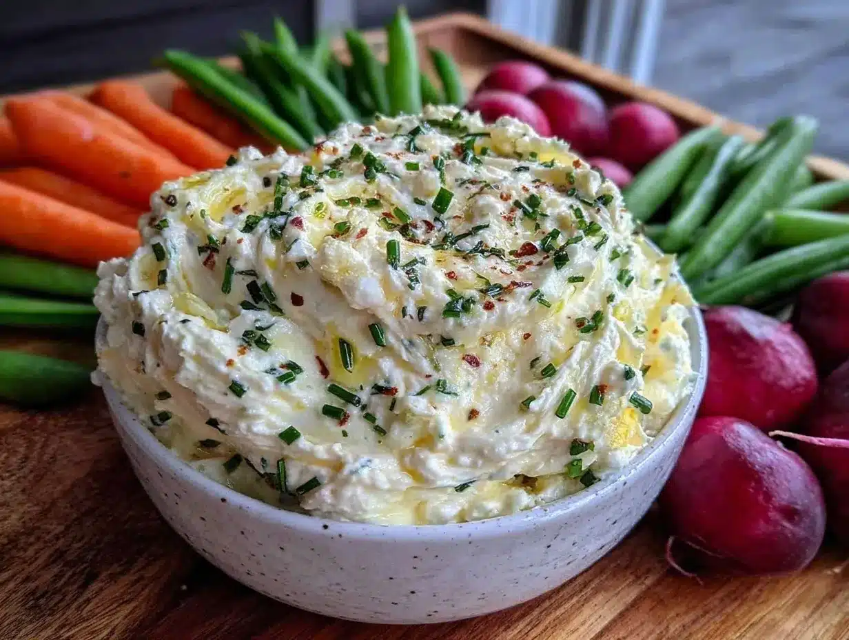 fresh whipped feta dip preparation steps