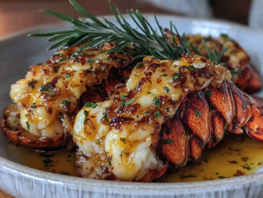 garlic butter lobster tails - featured image