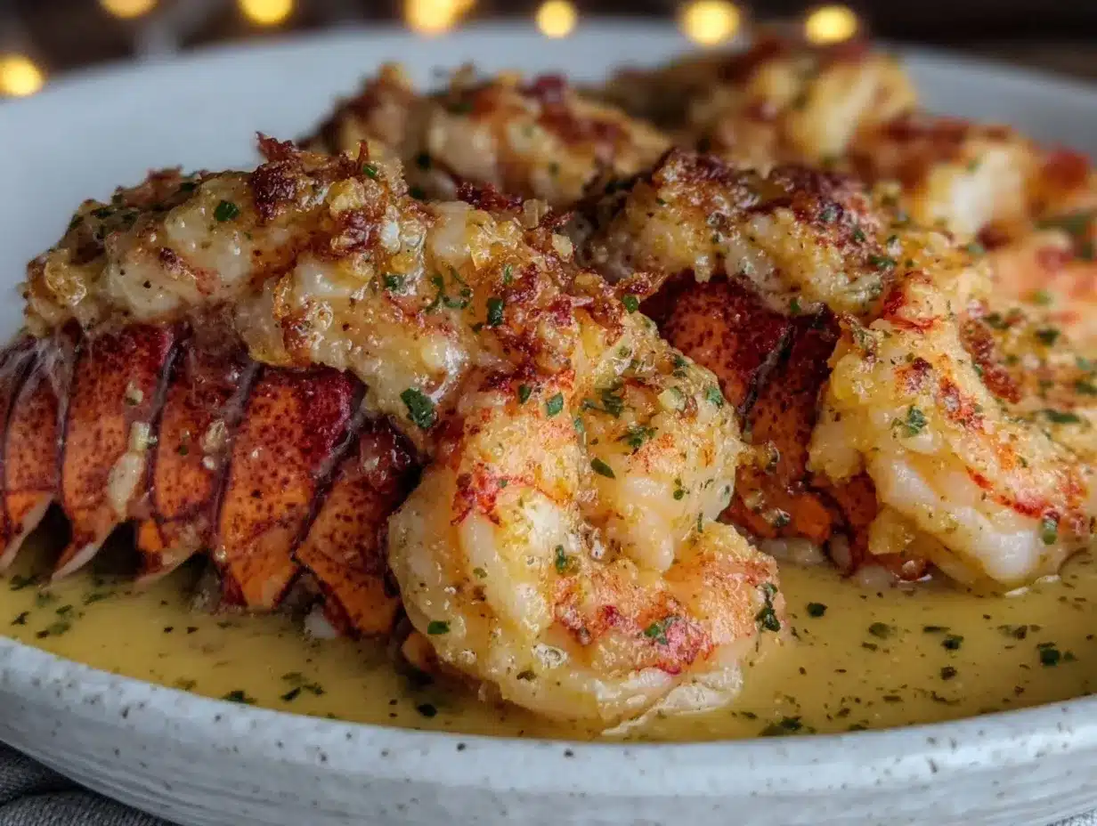 garlic butter lobster tails preparation steps