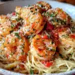 garlic butter shrimp scampi - featured image