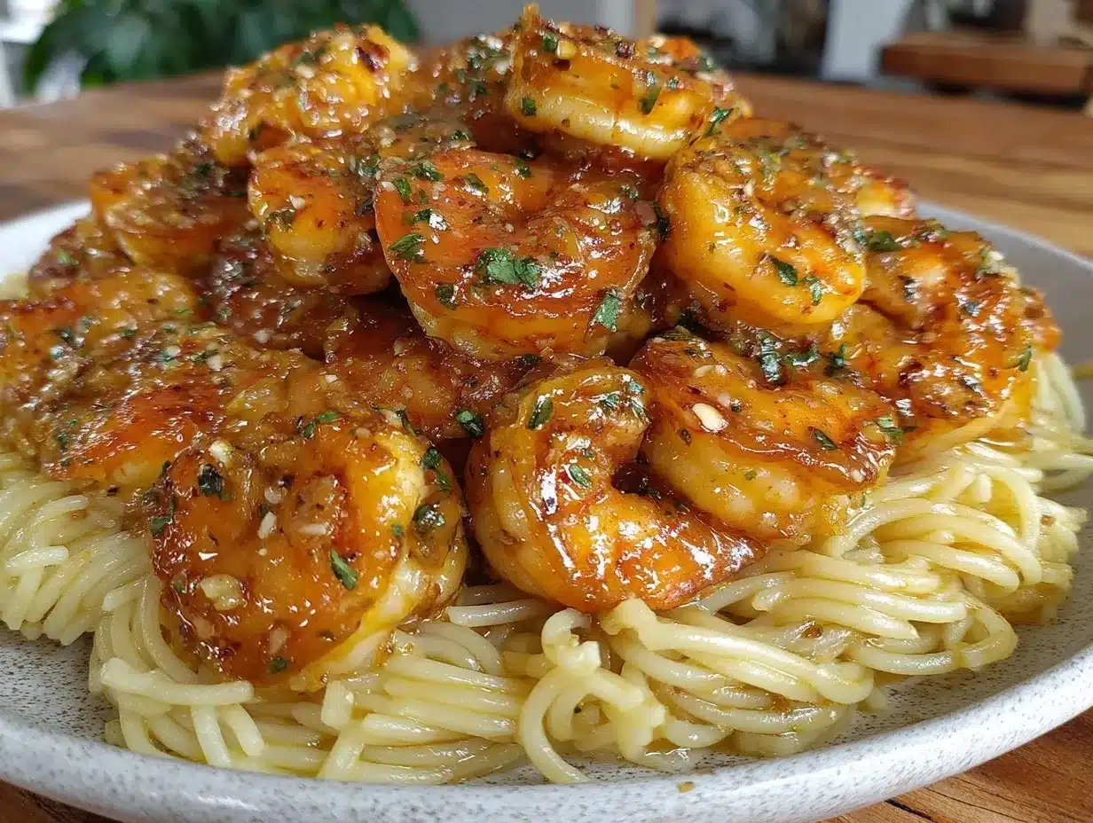 garlic butter shrimp scampi preparation steps