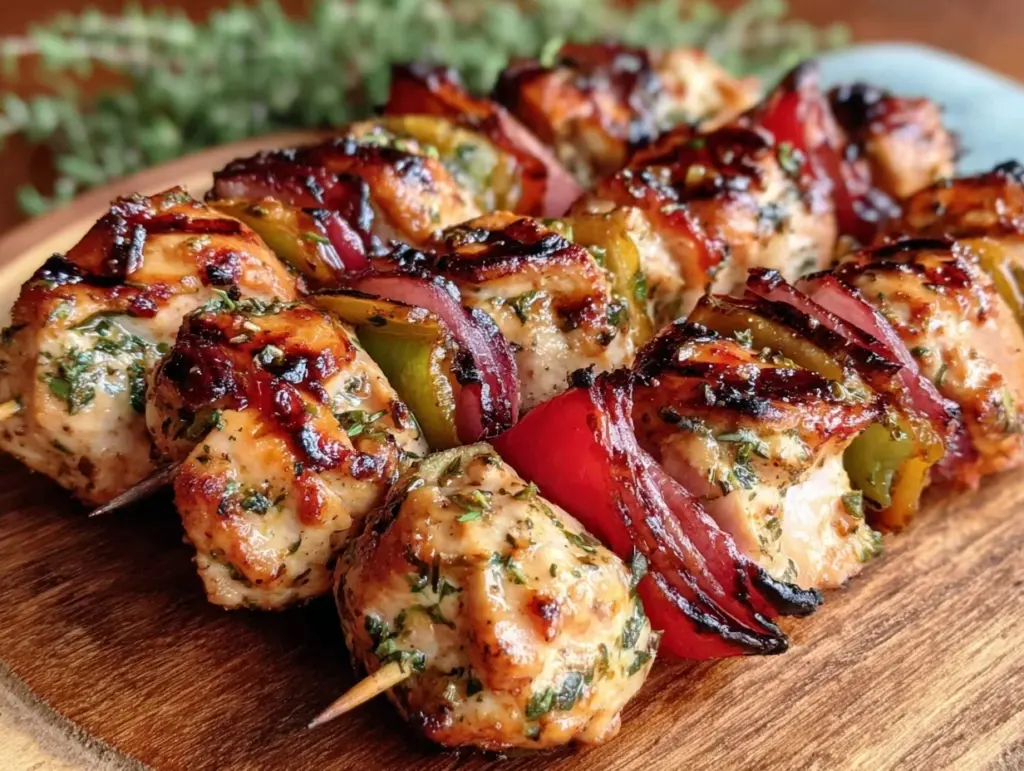 grilled chicken kabobs - featured image